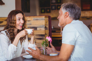 couple over 50 on a date